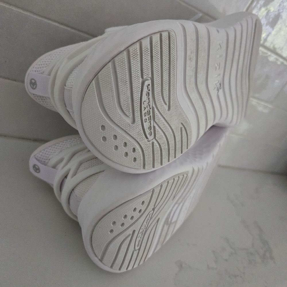 Kizik Athens Hands Free Knit Sneaker Slip On Laces White Women's Size 7.5 WIDE - Picture 7 of 8